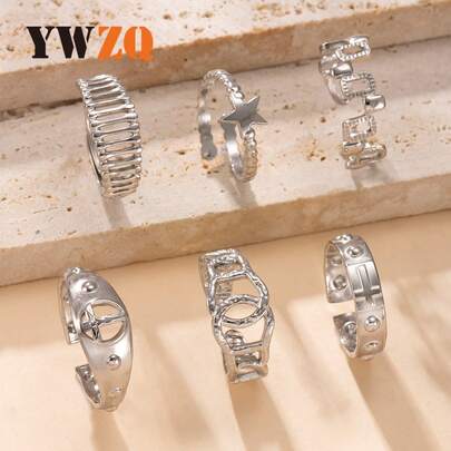 チタン鋼ジュエリー油圧中空クロスリング女性のためのニッチデザインチタン鋼非退色リング