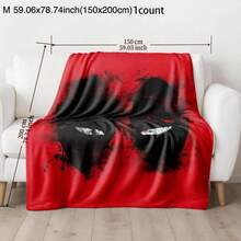 Flannel Blanket Deadpool Pattern Blanket, Soft Comfortable Throw Blanket, Cool Bedroom Bedding Blankets, Warm Napping Blanket For Home Office Travel Camping - 彩色 - 查看 3