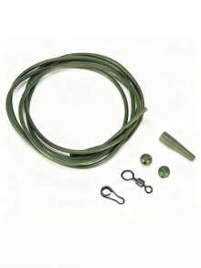 1 Set de Equipo de Pesca de Carpa, Montaje de Pelo, Giratorio de Cambio Rápido, Accesorios de Pesca, Tubo de Carpa, Anti-Rig, Set de Equipo de Pesca de Carpa