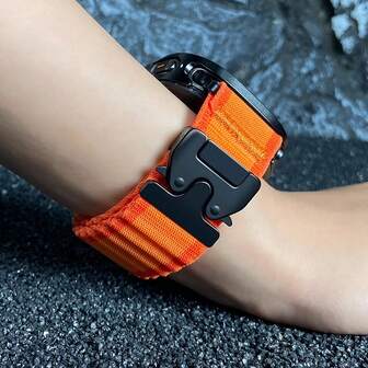 海洋尼龙表带，兼容三星 Galaxy Watch Ultra 47mm，无缝隙表带，也适用于 Galaxy Watch 8 40mm 44mm 和 8Classic 46mm 表链