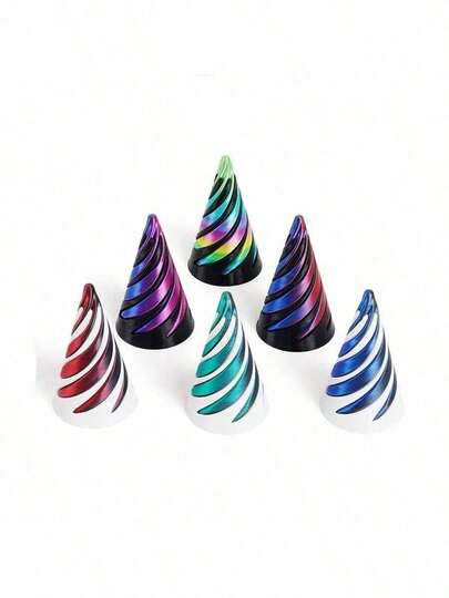 3D打印陀螺仪 | 螺旋锥形桌面摆件：采用耐用塑料材质；旋转游戏有助于缓解压力、舒缓身心；时尚外观提升空间装饰效果 | 多种颜色可选，是感恩节、生日、情人节等节日的完美礼物 | 适用于酒吧、成人派对、婚礼、办公室及各种场合，实用且富有创意