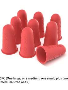 3Pcs Silicone Finger Protectors Set – Heat Resistant, Non-Slip, Reusable For Hot Glue Gun Crafting DIY Projects