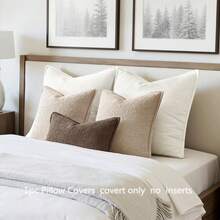 1pc Circular Plush Wide-Edged Pillow Cover (Pillow Insert Not Included), Bohemian Style Sofa Cushion Cover, Soft & Comfortable, Thick Home Decor Pillow Case, Suitable For Balcony, Bedroom, Living Room, Dining Room, Oatmeal Color - Oatmeal Color - View 6