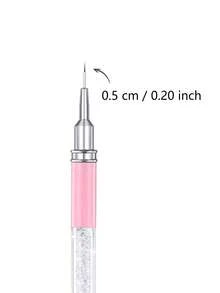 TOMICCA 1支/5支装马卡龙色美甲拉线笔，美甲设计笔，5种不同尺寸的笔头，适用于精细的美甲细节描绘，家用及专业美甲沙龙均可使用。 - 彩色 - 查看 10