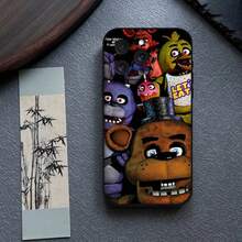 Funda de teléfono W-Fnaf-e-Fives-nights-At-Freddys compatible con  17,16,15,14,13,12,11 Plus, Pro, Max, XR, XS, X, 7, 8 Plus, Mini, silicona negra, funda compatible con  17 pro max, funda  17 pro, funda  17, funda  16 pro max - z4 - Ver 5