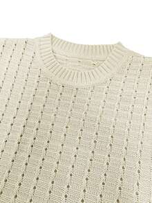 Mens Short Sets 2 Piece Outfits Summer Casual Round Neck Knit Tank Tops And Shorts Matching Tracksuits Set - 米色 - 查看 7