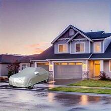 通用汽车罩 - 防水全天候汽车罩，有效抵御雪、紫外线、雨水、灰尘和高温，采用PEVA材质，8种尺寸可选，防尘，银色外观，汽车配件，汽车罩 | 时尚汽车罩