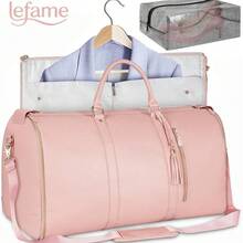 Lefame Travel Duffle Bag With Garment & Shoe Compartment, Carry On Weekender Bag Women & Men, Airline Approved Personal Item, Waterproof Overnight Gym Hospital Bag,Holiday Travel, & Thanksgiving, | TikTokShopBlackFriday - trắng - Xem 2