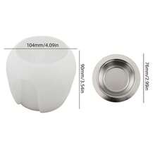 高品质多功能硅胶树脂铸造模具：非常适合制作水培花瓶、蜡烛香薰扩散器、圆柱环氧艺术品、DIY 家居装饰品、精油炉、香薰蜡熔体，以及作为手动活动教学辅助工具。 - 彩色 - 查看 15