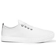 Men's Casual Sneakers, Easy To Slip On, Flat Stitched Sole, New Year-End Release, Cheapest In Brazil - Blanco - Ver 2