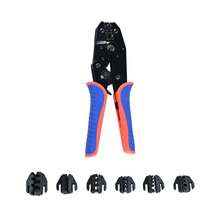 CHZW Professional 7 In 1 Crimping Tool With Custom Case And 200 Terminals Interchangeable Jaw Wire Crimper Plier Kit - Multicolor - View 1