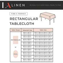 LA Linen - Mantel Rectangular de Popelina de poliéster Lavable, Resistente a Las Manchas y Las Arrugas, 60 x 108, Mantel de Tela para cenar, Cocina, Fiesta, día Festivo, 60 x 108 Pulgadas,(274.3 x 152.4 cm (Rectangular) Coral) - Multicolor - Ver 5