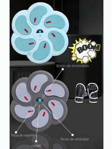 USB recarga juguetes de entrenamiento de boxeo musical, con efectos LED dinámicos - equipos de fitness, mejora el tiempo de coordinación y respuesta, es la opción ideal para regalos de vacaciones - Rosa - Ver 5