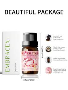 EMBRACEX. 1 Bottle 10ml "Eternal Love" Essential Oil, Valentine's Day Gift, "Eternal Love" Premium Fragrance Oil - Suitable For Candles, Soap Making, Aromatherapy, Diffusers, Home Care And Humidifiers - Forever Yours - 查看 6