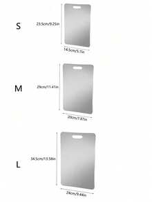 1/3pcs Titanium & 304 Stainless Steel Cutting Board - Antibacterial Kitchen Chopping Board For MeatFruitVegetable, Non-Slip Easy-Clean, Christmas Gift 2025 - Silver - View 4