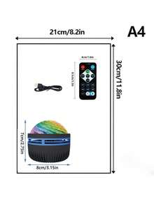 Aurora Night Light Strip With Remote Control - USB Powered, Room LED Lighting, RGB Home Decor Lamp, Ideal For Room Decoration And Holiday Gifts