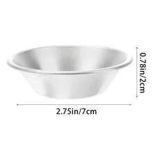 10/20个装铝制蛋挞模具，甜点模具，不粘可重复使用 - 彩色 - 查看 2