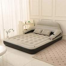 Ultralight Inflatable Sleeping Mat With Built- In Foot Pump, Durable Compact Air Mattress With Backrest For Camping, Backpacking, Hiking, Tent Trap Traveling - PVC - View 3