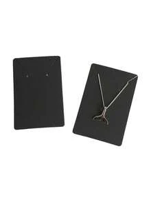 Jewelry Display Cards, Earring & Necklace Kraft Paper Tags, Earring Cards, Blank Jewelry Cards, Earring & Necklace Packaging Cards. Made Of Kraft Paper, Double-Hole Design, Two Card Slots For Simultaneous Use, Can Be Hung. Suitable For DIY Earrings, Necklaces, And Jewelry Display. For Home, Travel, Hotel, School And Other Occasions. Ideal For Valentine's Day, Back To School, Halloween, Christmas And Birthday Gifts.