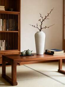 1pc Plastic Imitation Ceramic Vase - Home Office Decor Art Design, Unique Gift For Holiday Birthday Party, Dry Flower & Artificial Flower Decoration Vase, Jingdezhen Ceramic Craft, Suitable For Friends And Family, Vase, Center Piece Vase, Wedding Vase, Floral Arrangement, Minimalist Style, Classic Pattern, High-Quality Ceramic, Interior Decor Centerpiece - Multicolor - View 4