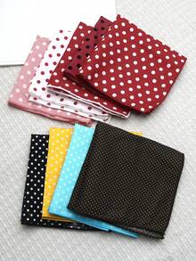 1pc Polka Dot Men's Suit Pocket Square Handkerchief, Suitable For Business, Party, And Gift
