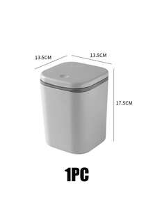 1/2pcs Mini Trash Can With Lid, Small Desktop Garbage Bin, Plastic Desk Waste Paper Basket, Rotating Cover Design To Prevent Odor Leakage, For Storing Fruit Peels And Paper Scraps, Keeping Desk Tidy, Suitable For Bathroom, Home Office Desk, Coffee Table, Office, Living Room, Study - Multicolor - View 12
