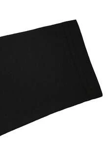 6-Pack,S-5XL Black Cotton Long-Sleeve Tees - Essential Crew Neck Shirts For Everyday Wardrobe Staple - 黑色 - 查看 6
