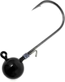 Cabezas de jig de bola de tungsteno Reaction Tackle (paquete de 5) - Negro - Ver 5
