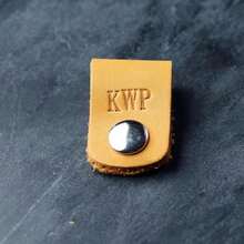 Ox &Amp; Pine Handmade Personalized Leather Cord Wraps For Headphones (Dark Brown, Rustic Brown, Saddle Tan, Rustic Gray, Or Black) Fits Cords Up To 75 D (Rustic Brown) - ColorD - View 4