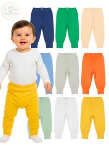 KIT 3 CALÇA BEBÊ MENINO MIJÃO DE BEBÊ ALGODÃO
