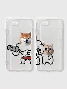 2个印花手机壳，透明手机壳，趣味健身运动手机壳，哑铃手机壳，可爱猫狗图案手机壳，兼容 11/12/13/14/15/15 Pro Max、 16/16 Pro/16 Plus/16 Pro Max/17 Pro Max、Galaxy A23 5G/A32 4G/A34/A54/S23 Ultra/S24+/A14/S20 FE/S21 5G/S26/S26 Plus/S26 Ultra - 彩色 - 查看 29