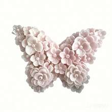 1 pieza Molde de silicona con forma de mariposa, molde flexible para manualidades DIY, adecuado para hacer jabones, velas y decoraciones - Blanco - Ver 4