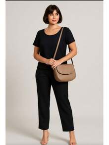 Elegant Casual Pocket Knot Home - màu đen - Xem 4