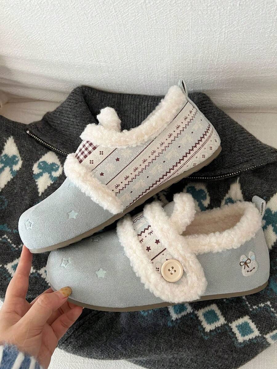 Women Snow Sneakers - Blue - View 1