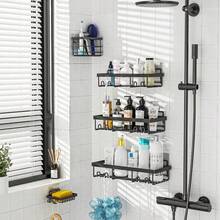 1PC Wall-Mounted Shower Caddy Hanging Portable Corner Shower Caddy Shower Shelf For Inside Shower Bathroom Organizers And Storage Bathroom Shower Shelves Accessories Bathroom Decor - 2pcs - 查看 8
