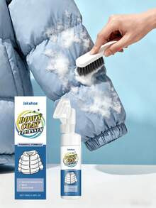 2件/套羽绒服清洁剂，无需手洗，专业去污不伤面料，保持衣物蓬松柔软，不影响保暖性，只需喷洒擦拭即可轻松去除各种污渍，令衣物洁净如新。手洗太冷伤手，机洗会降低保暖性，干洗太贵，机洗又会损伤衣物，这款喷雾能去除顽固污渍，不留痕迹。 - 彩色 - 查看 2