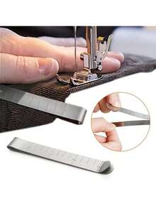 EDCUEBE7 1/20 buah Klip Jahit Tepi Stainless Steel, Penggaris Pengukur Jahit, Klip Kelim Logam, Alat Jahit untuk Kain, Tirai, Quilting, Peniti dan Penanda, Cocok untuk Berbagai Skenario dan Pemula - MultiWarna - View 2