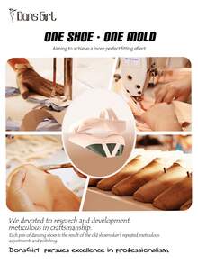 DonsGirl One Pair Of High Elastic Strong Wrapping Professional Ballet Shoes For Girls, Modern Dance Shoes, Classical Dance Shoes And Yoga Shoes - Pink - View 12