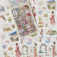 20sheets PET Washi Paper Stickers Books For DIY Scrapbooking, Journal Decoration And Collage, Planner Accessories, Scrapbooking Supplies Embellishments PET Material Craft Stickers Selfadhesive Stickers Holiday Decorations Christmas Halloween Valentine's Day - Multicolor - View 16