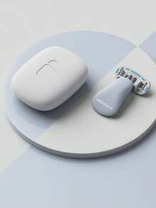 Máy cạo lông nữ, thích hợp cho vùng nách, chân và bikini, dao cạo cầm tay, dao cạo thủ công màu hồng, máy cạo lông bikini an toàn thủ công dành cho nữ với lưỡi dao 5 lớp, lưỡi dao thay thế bằng thép không gỉ, đầu dao cạo màu hồng, quà tặng du lịch thiết yếu cho bé gái (tay cầm + đầu dao + hộp đựng) - Nhiều màu - Xem 13