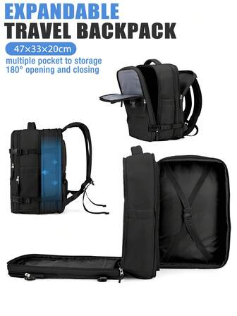 Carry-On Backpacks, Oversized Backpacks, Vacuum Backpacks, Compressible Vacuum Travel Bags, Nylon Waterproof Fabric Expandable Large-Capacity Backpacks, Laptop Bags, Luggage Bags, Flight-Approved Anti-Theft Laptop Bags, Business Weekend Bags, Multifunctional Bags With Independent Shoe Compartments And Dry And Wet Separation Layers, And Luggage Travel Backpacks For High School Students. Vacation Bags For Travel