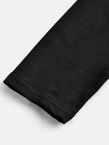 Tween Girl Bow Graphic Print Warm Crew Neck Sweater And Leggings Set