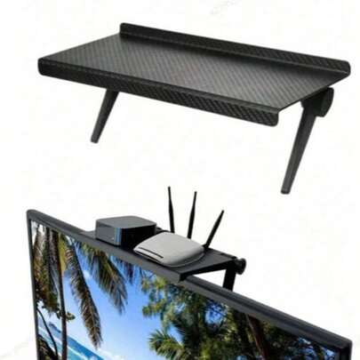 Adjustable Cable Management Box - Multifunctional Monitor Stand, Suitable For Wall-Mounted TVs, Can Store Media Boxes/Routers - High-Strength ABS Material, Matte Surface - Essential For Holiday Home Office, Thanksgiving Tech Gift, Christmas Space-Saving Practical Tool, Storage Solution, New Year Efficiency Booster, Holiday Home Essential