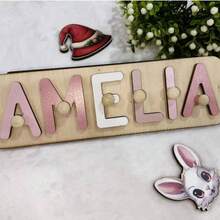 Personlig OLIVIA namnskylt, exklusiv heminredning, inflyttningspresent till bröllop, omtänksam rekommendation, varm årsdagspresent, oumbärlig heminredning - Rosa - Visa 6