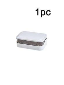 1/2/4个装塑料长方形带盖皂碟，便携式皂盒，浴室沥水皂碟，浴室配件，家居装饰，秋季装饰，返校装饰 - 彩色 - 查看 10