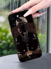 Lujo Ligero, Estilo y Belleza, Funda de Teléfono de Textura Mate Negra, Compatible con 17PROMAX, 17PRO, 17Air, 17, 16PROMAX, 16PRO, 15PROMAX, 15PRO y Todos los Modelos, Imprescindible para P - Negro - Ver 1