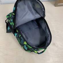 Mochila de campus con diseño de dinosaurio de dibujos animados, mochila linda y ligera con protección de columna, mochila para la temporada de regreso a clases, mochila para estudiantes - Multicolor - Ver 4