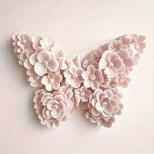 1 pieza Molde de silicona con forma de mariposa, molde flexible para manualidades DIY, adecuado para hacer jabones, velas y decoraciones - Blanco - Ver 6