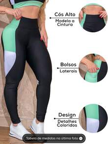 Women Sports Pants - 綠色 - 查看 2