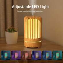 Diffuseur d'huiles essentielles et humidificateur à ultrasons, évidé 7 couleurs, silencieux, arrêt automatique, convient pour la maison, la chambre, le salon, le bureau - Multicolore - Voir 3